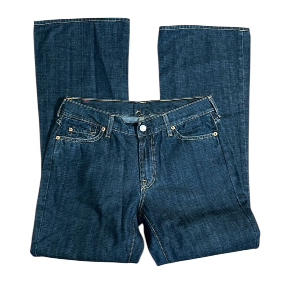 7 For All Mankind Flare Denim Blue Jeans